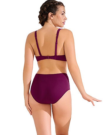 Bas de maillot slip de bain taille haute amincissant uvita