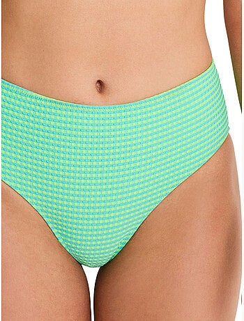 Bas de maillot slip de bain taille haute bikini bay