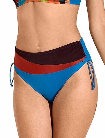 Bas de maillot slip de bain taille haute côtés réglables viviero