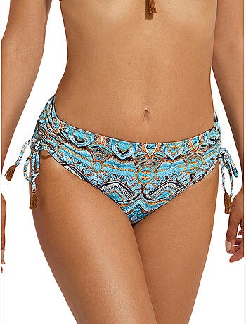 Bas de maillot slip de bain taille haute mai thai