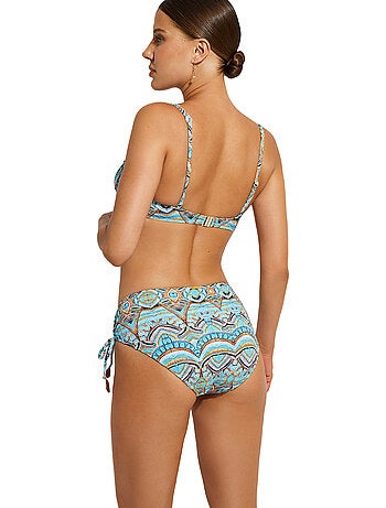 Bas de maillot slip de bain taille haute mai thai