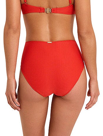 Bas de maillot slip de bain taille haute solstice