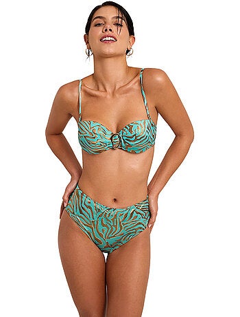 Bas de maillot slip de bain taille haute utopia