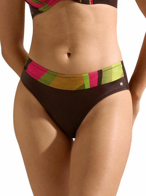 Bas de maillot slip de bain taille haute viviero - Kiabi
