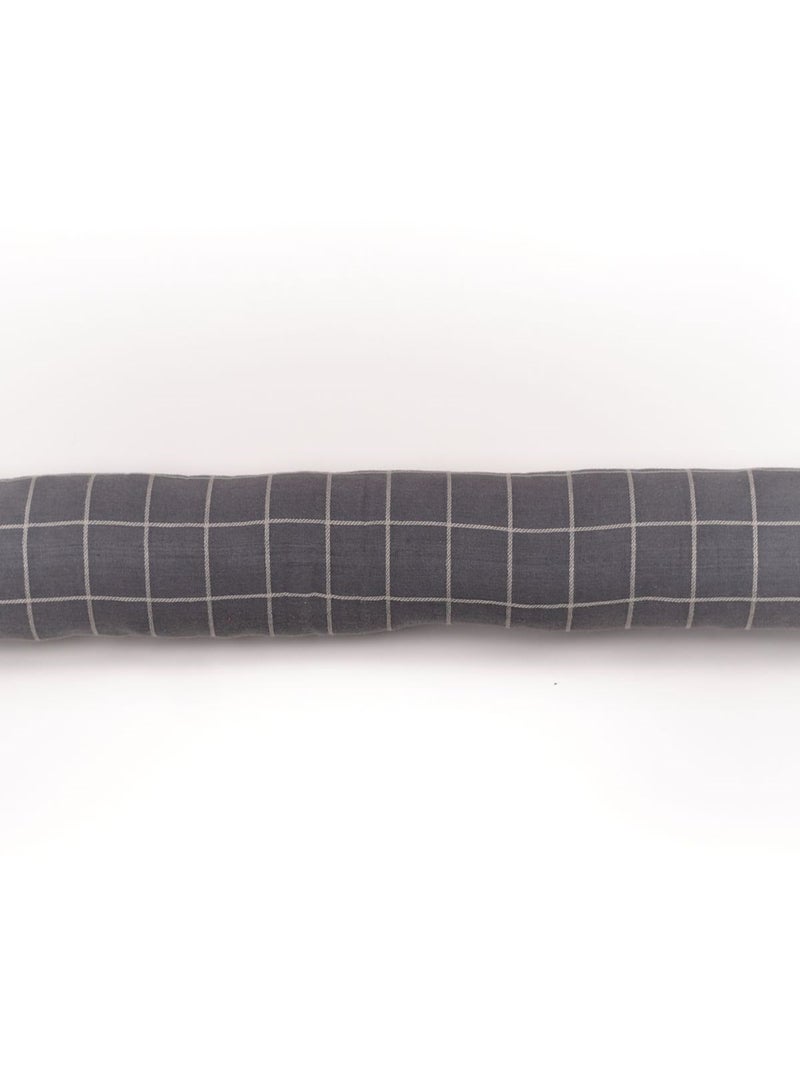 Bas de porte imprimé a carreaux coton MOUNTAIN gris anthracite - Kiabi
