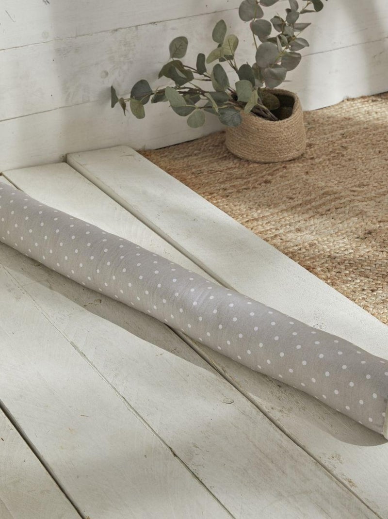 Bas de porte imprimé rayures coton CHARME Gris clair - Kiabi