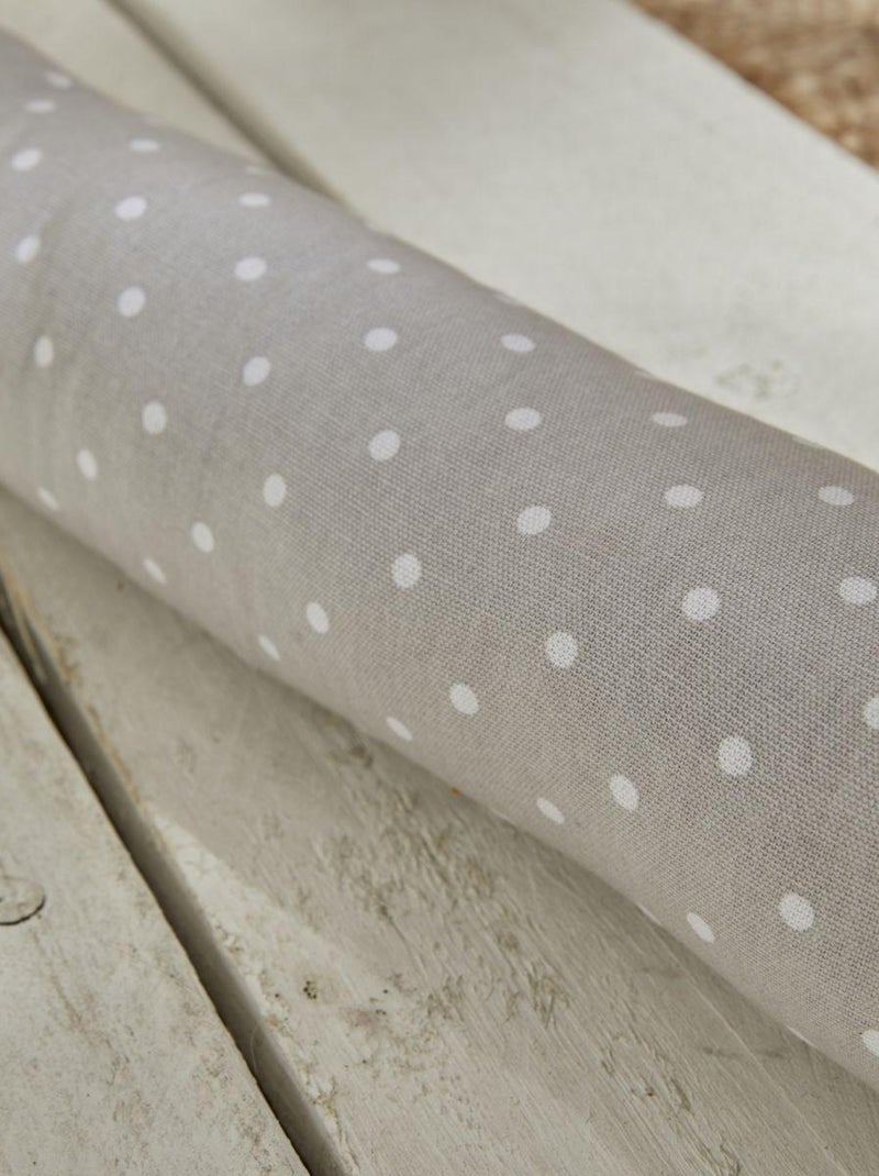 Bas de porte imprimé rayures coton CHARME Gris clair - Kiabi
