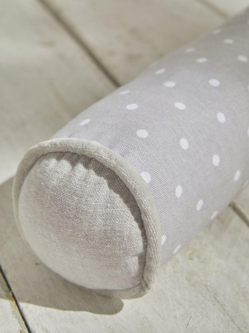 Bas de porte imprimé rayures coton CHARME Gris clair - Kiabi