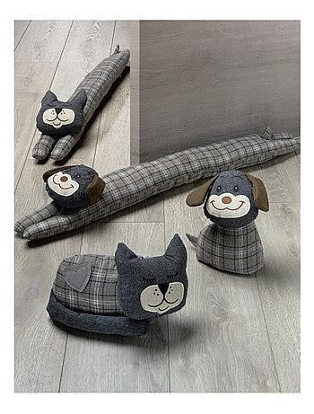 Bas de porte Scotty chat marron