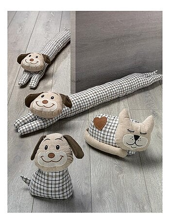 Bas de porte Scotty chat marron