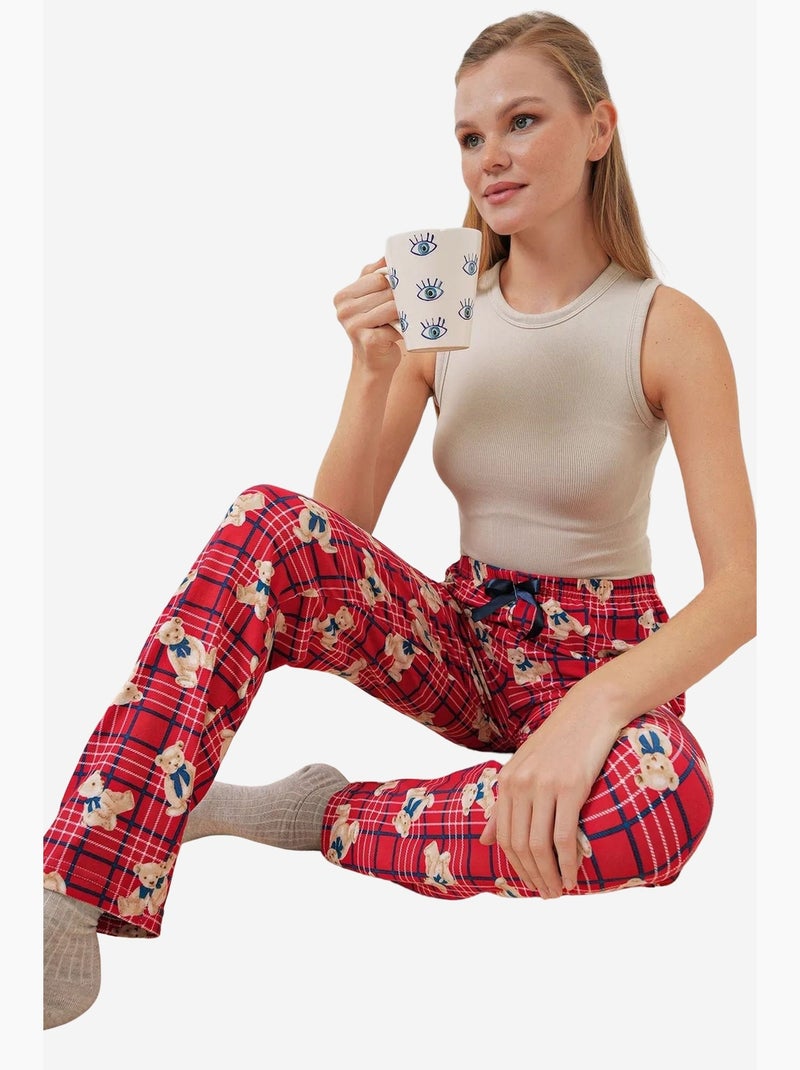 Bas de pyjama à motifs bdart Rouge carmin - Kiabi