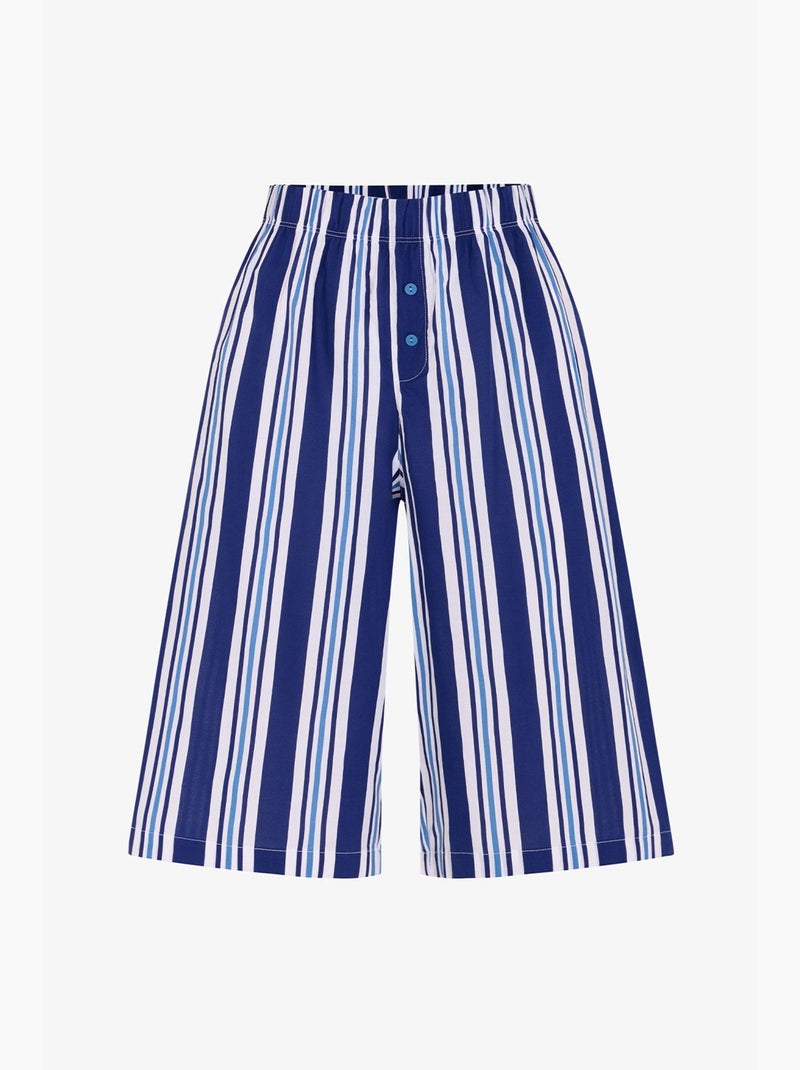 Bas de pyjama rayés vacation penti Bleu Blanc - Kiabi