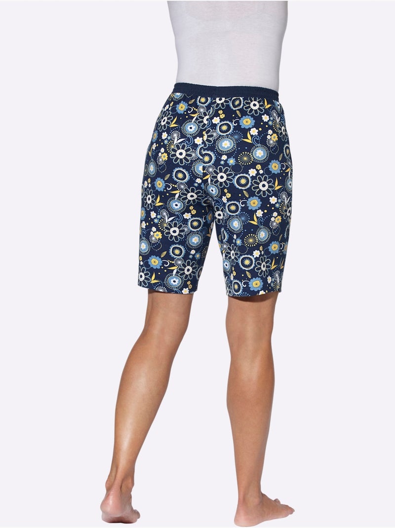 Bas De Pyjama short - Jersey Fin - Taille Standard - Moda Vilona Bleu Bleu marine - Kiabi