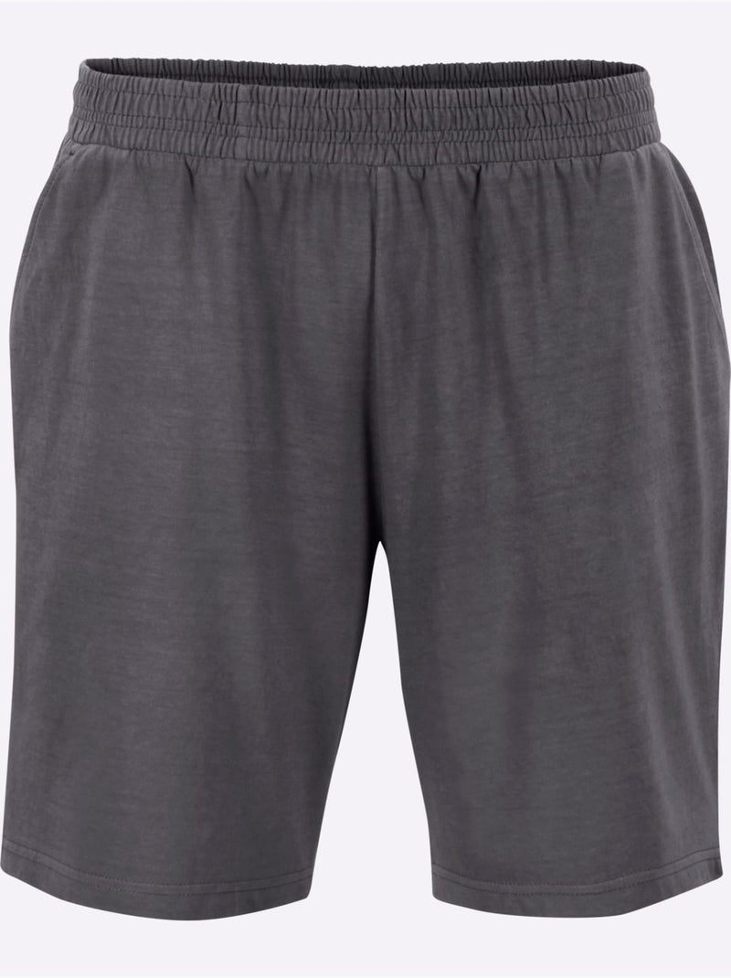 Bas de pyjama short - Jersey Fin - Taille Standard - Moda Vilona gris anthracite - Kiabi