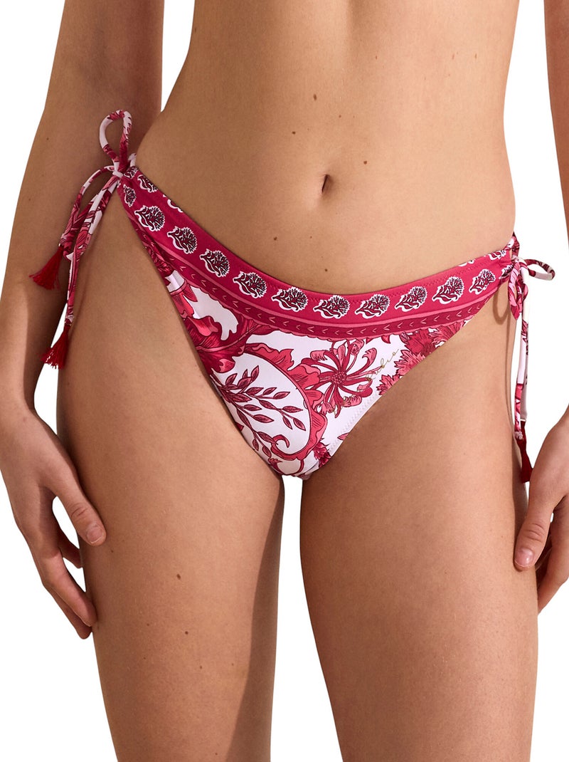 Bas maillot brésilien de bain ACANTHUS Rose - Kiabi