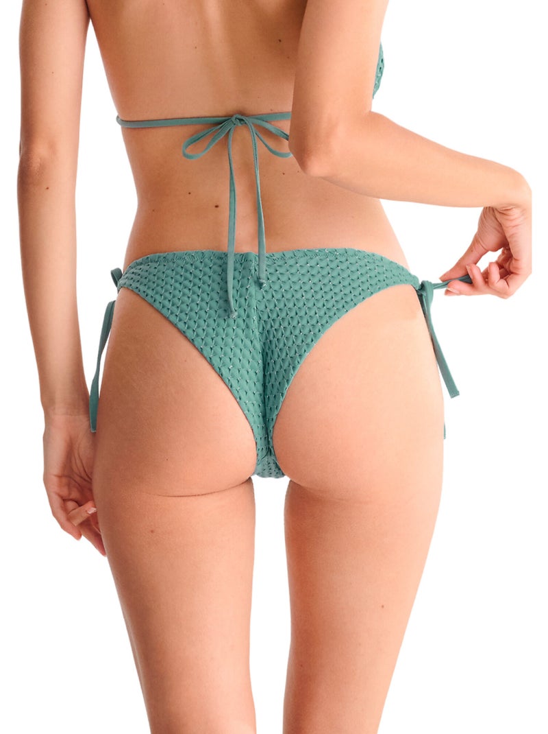Bas maillot brésilien de bain taille basse EGYPT Bleu - Kiabi