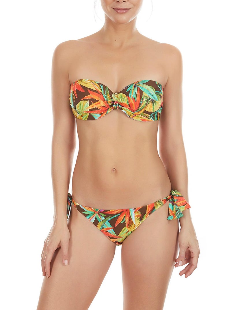 Bas maillot de bain à nouettes Bird Of Paradise Vert - Kiabi