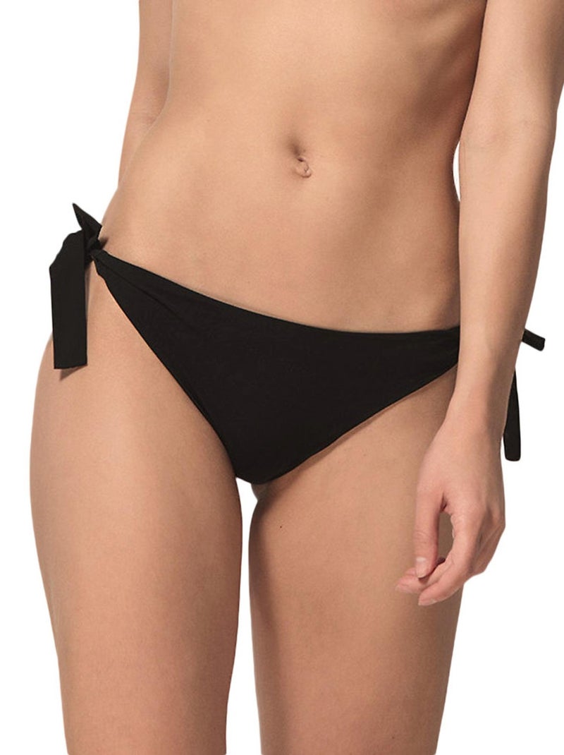 Bas maillot de bain à nouettes Blue Sense noir Noir - Kiabi