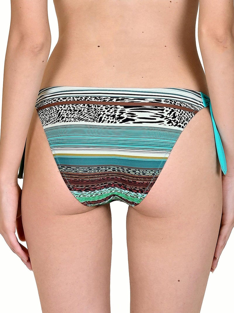 Bas maillot de bain à nouettes Freetown Vert - Kiabi