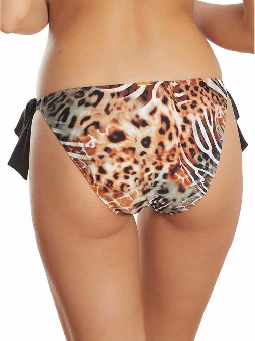 Bas maillot de bain à nouettes taille basse Animal - Kiabi