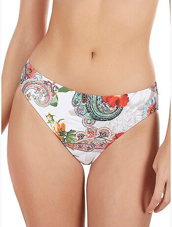 Bas maillot de bain bikini Cachemire blanc