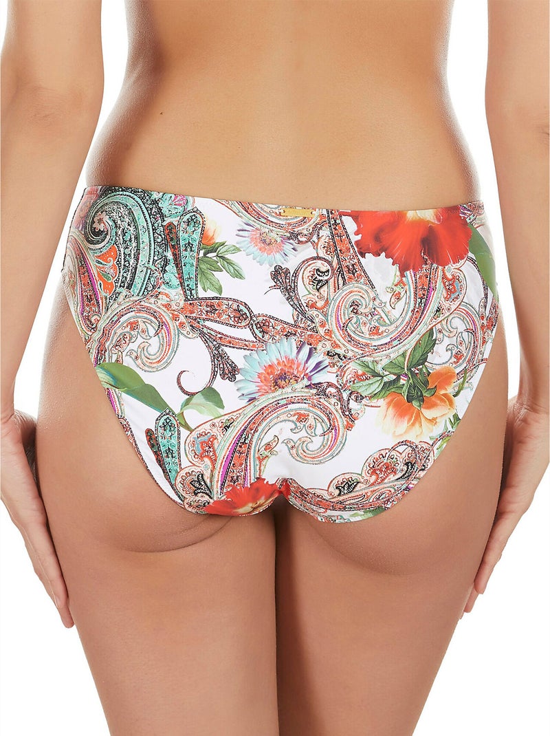 Bas maillot de bain bikini Cachemire blanc Blanc - Kiabi