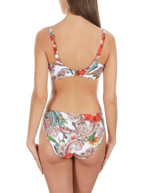 Bas maillot de bain bikini Cachemire blanc - Kiabi