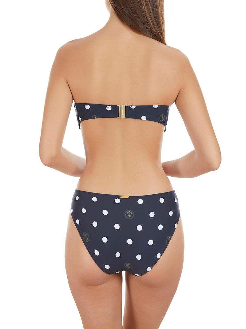 Bas maillot de bain bikini Lunares marine Bleu marine - Kiabi