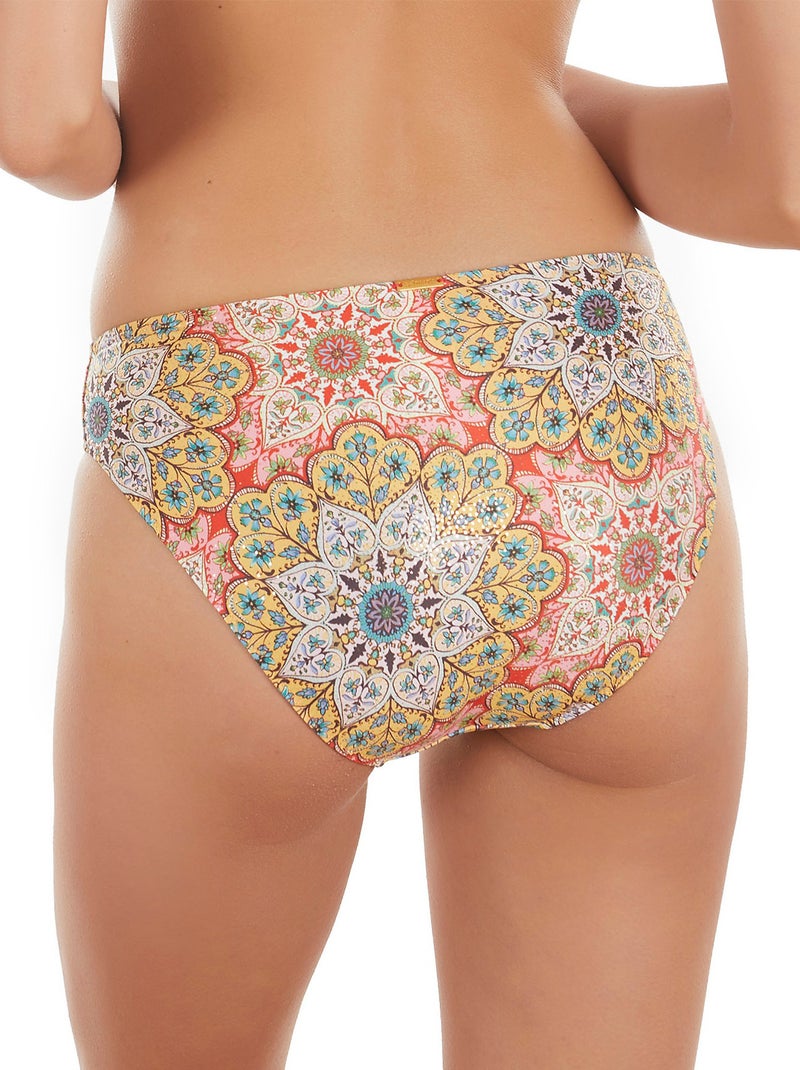 Bas maillot de bain bikini Mandala Jaune - Kiabi