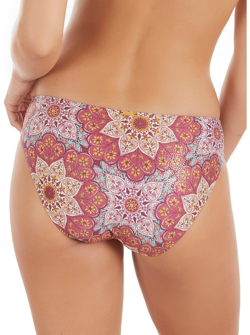 Bas maillot de bain bikini Mandala Violet prune - Kiabi