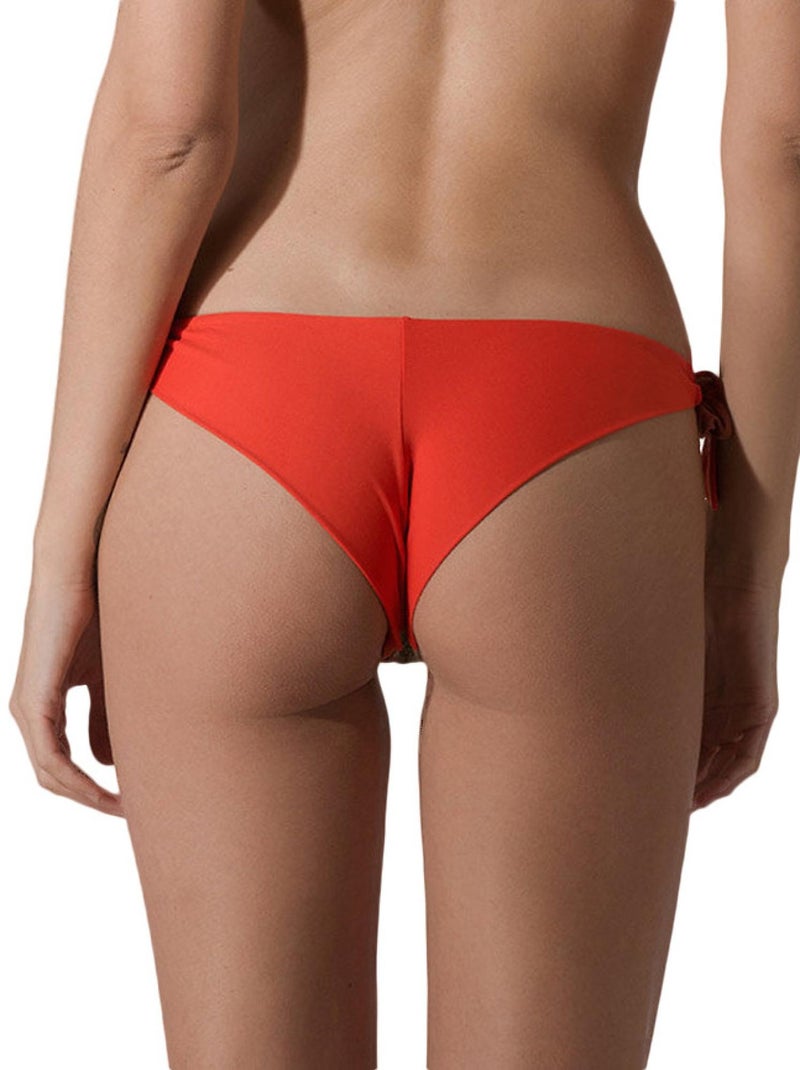 Bas maillot de bain brésilien Pixel Orange - Kiabi
