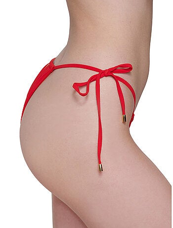 Bas maillot de bain brésilien réglable à nouettes Blue Sense