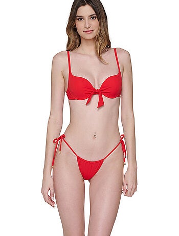 Bas maillot de bain brésilien réglable à nouettes Blue Sense