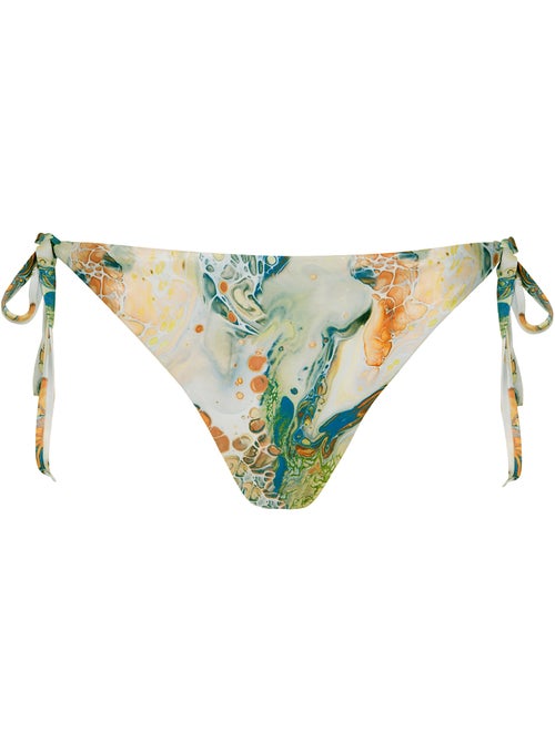 Bas maillot de bain brésilien taille basse à nouettes Indonesia - Kiabi