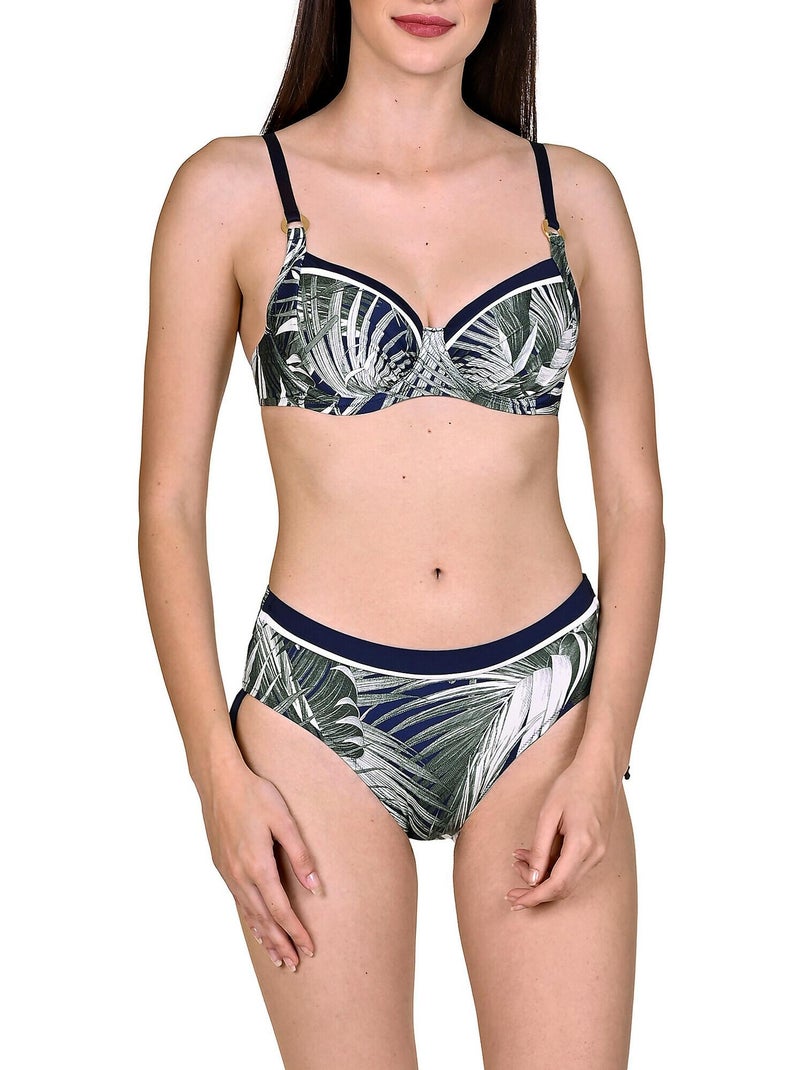 Bas maillot de bain côtés réglables Buenos Aires Bleu - Kiabi