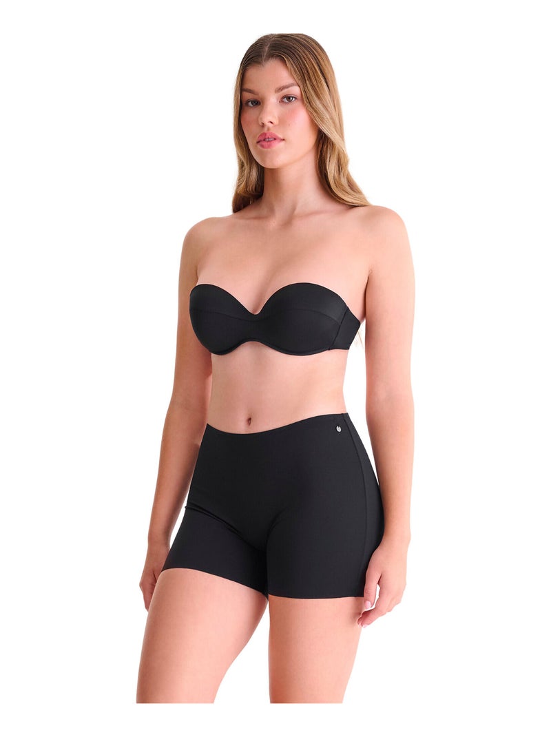 Bas maillot panty cycliste de bain taille haute CAPRI Noir - Kiabi