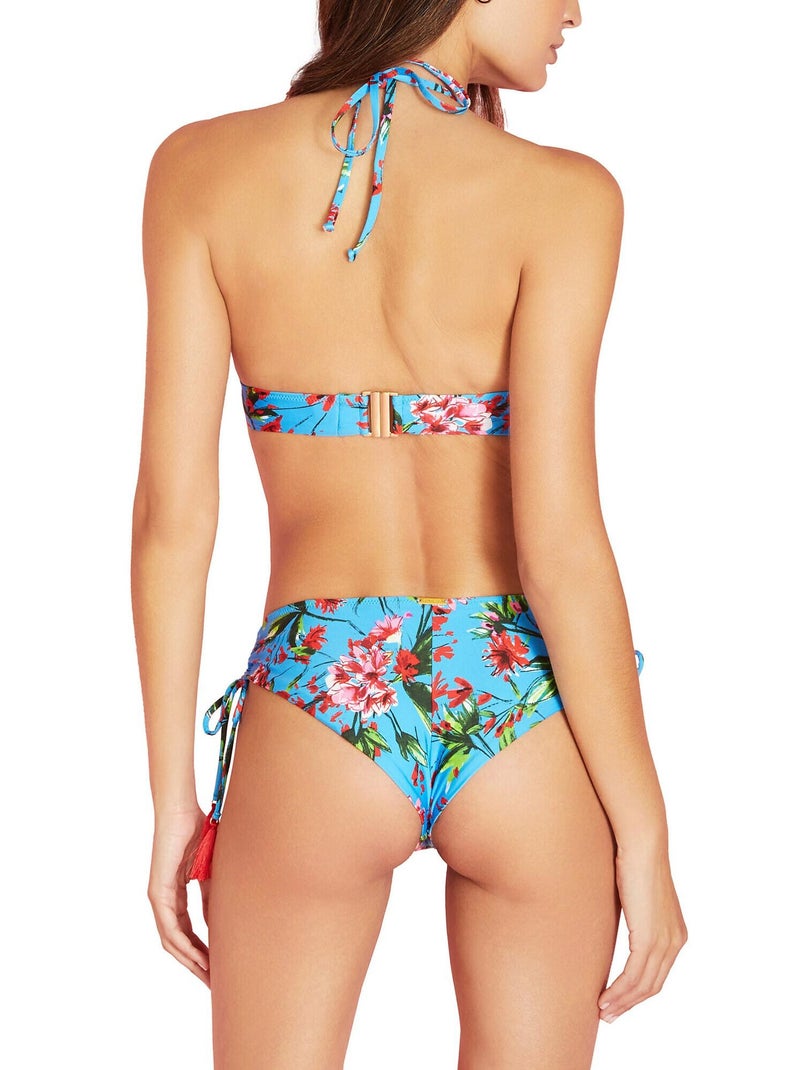 Bas maillot shorty de bain à nouettes Amalfi Bleu turquoise - Kiabi