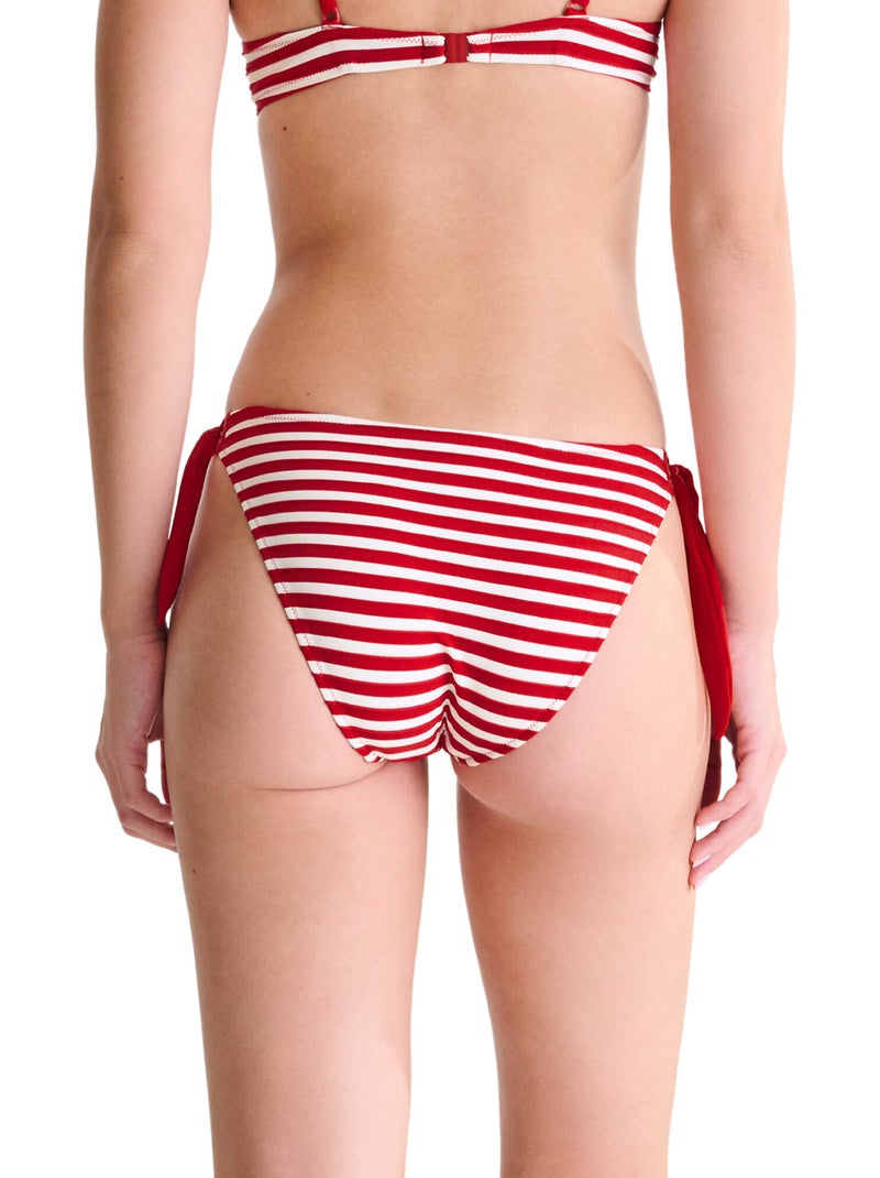 Bas maillot slip de bain à nouettes BONDI BEACH Rouge - Kiabi