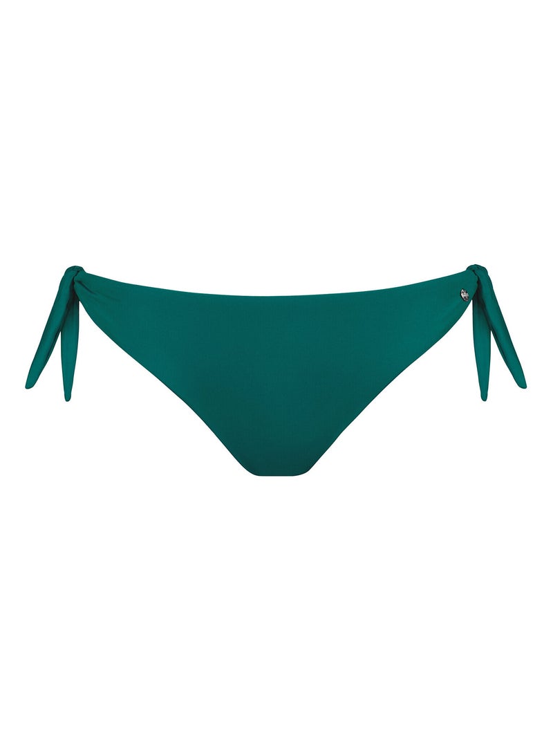 Bas maillot slip de bain à nouettes PALMA Vert - Kiabi
