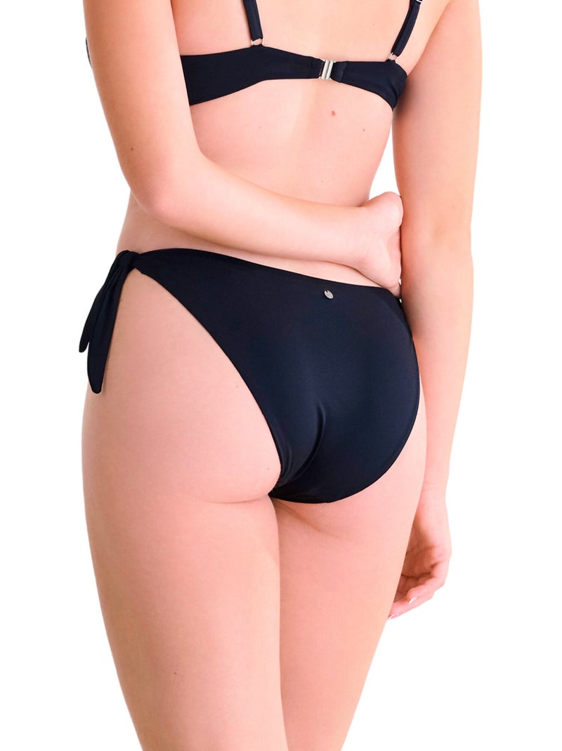 Bas maillot slip de bain à nouettes PORTOFINO Noir - Kiabi