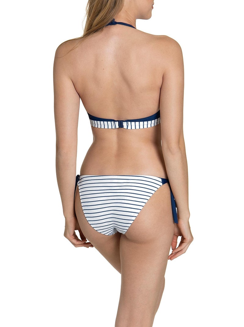 Bas maillot slip de bain à nouettes Puerto Rico Bleu marine - Kiabi
