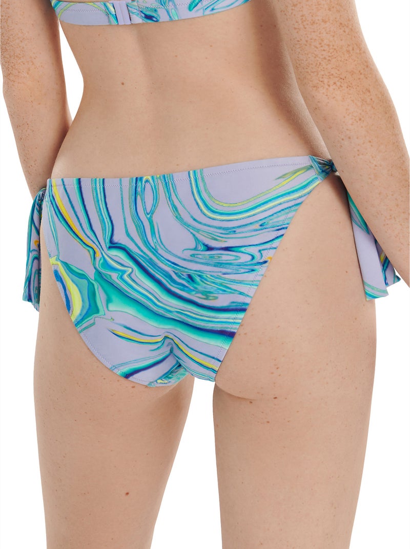 Bas maillot slip de bain à nouettes Queensland Violet - Kiabi