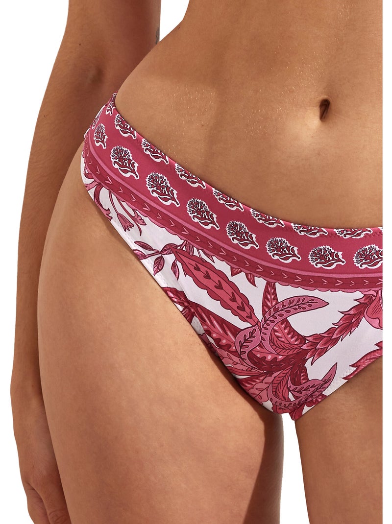 Bas maillot slip de bain ACANTHUS Rose - Kiabi