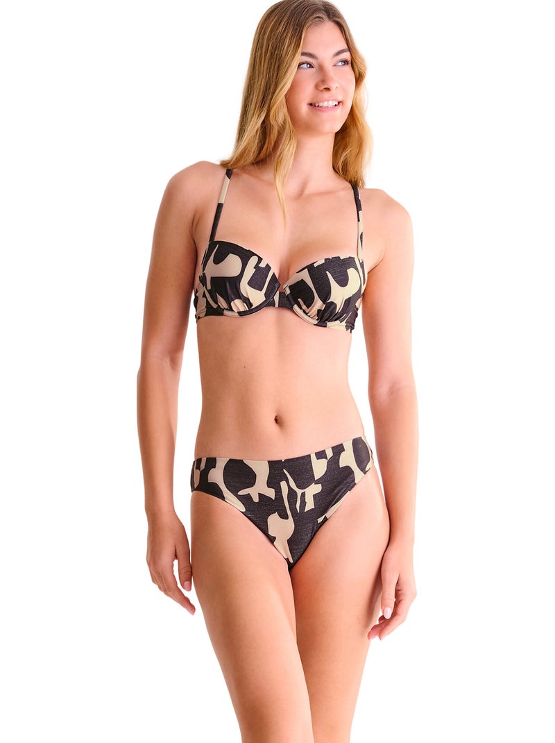 Bas maillot slip de bain ASWAN Noir - Kiabi