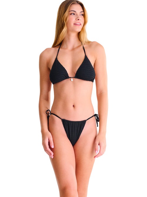 Bas maillot slip de bain bikini échancré réglable CALVI - Kiabi