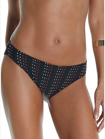 Bas maillot slip de bain bikini Plumetti noir