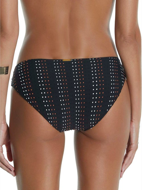 Bas maillot slip de bain bikini Plumetti noir - Kiabi