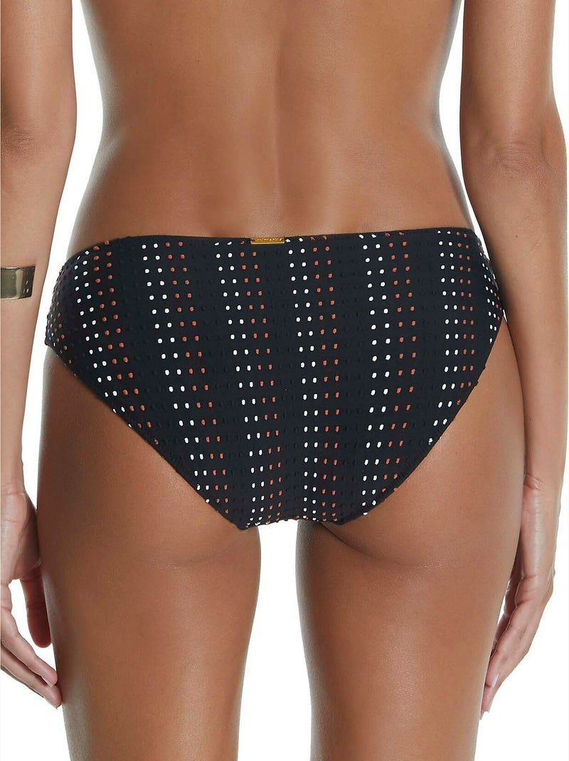 Bas maillot slip de bain bikini Plumetti noir Noir - Kiabi
