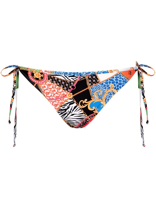 Bas maillot slip de bain bikini taille basse à nouettes Olbia - Kiabi