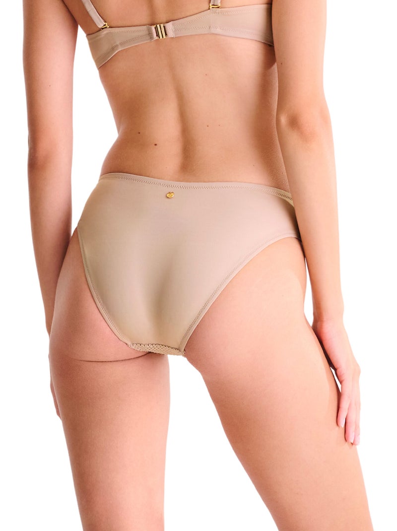 Bas maillot slip de bain CALVI Beige - Kiabi
